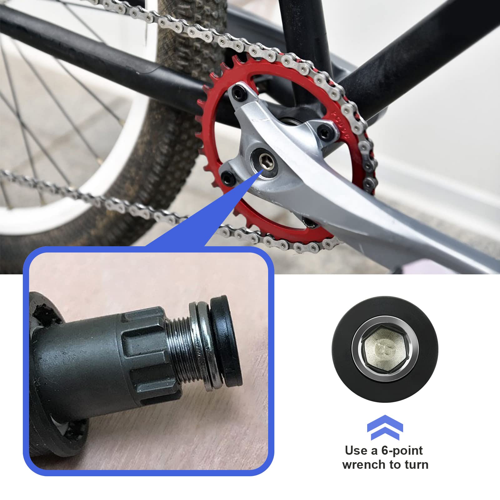 Amazon | SING F LTD 自転車クランクアームボルト Eバイク M15 ISIS